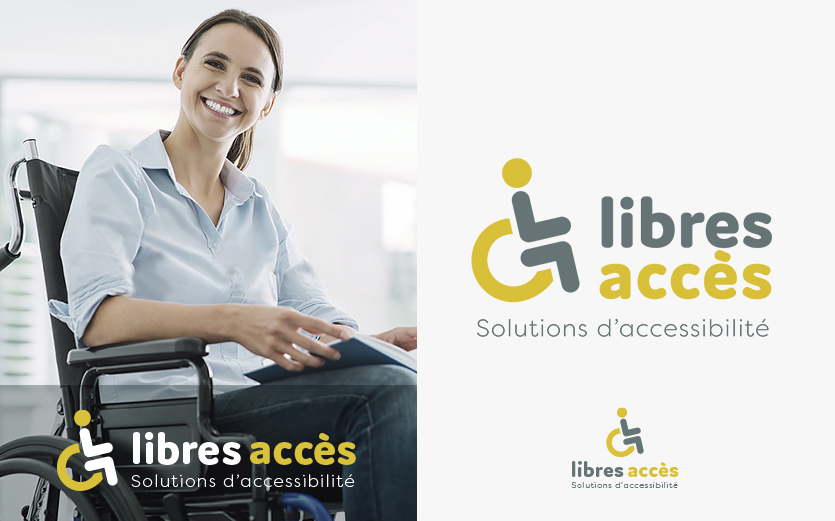 Nouveau logo pour libres accès : solutions d'accessibilité pour tous.
